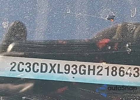 2016 Dodge Charger Srt Hellcat z USA, uszkodzony, nr VIN 2C3CDXL93GH218643